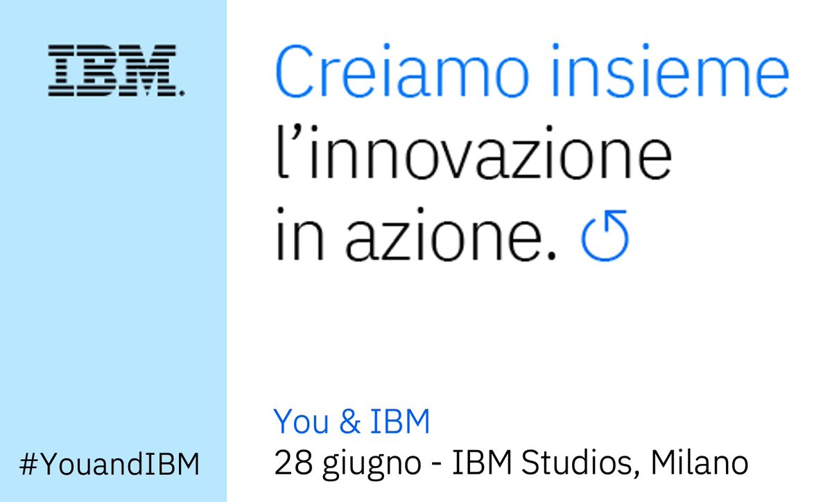 📌 Domani 28.06 tante storie di trasformazione digitale di successo all’evento You&amp;IBM

💡 Tema protagonista dell’incontro : la capacità di “creare insieme”

🚀 Un nuovo modo di innovare e fare business, in un ecosistema ampliato e diversificato

#IBM #YouandIBM #LetsCreate