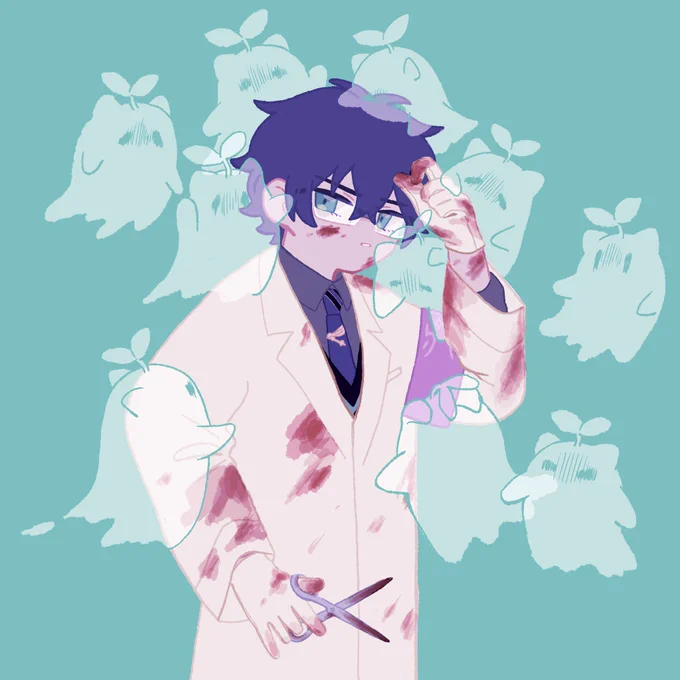 #まめねことレオス 👻💙 
