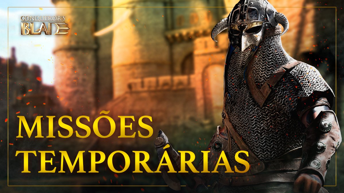 ConqBlade_BR's tweet photo. Tá rolando missões do Intendente por tempo limitado! Ganhe honra, moedas de Bronze e muito mais! Além de descontos na loja do Tesouro... 👀
Mas já tá acabando o tempo, então bora lá!
#ConquerorsBlade #Helheim #Steam #BoomingTech https://t.co/uZ1bIIb7TR