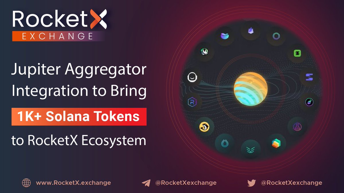 RocketXexchange's tweet photo. ⌛Only 𝟑 𝐦𝐨𝐫𝐞 days to go for @JupiterExchange integration on https://t.co/dKKPlJdlzF🔥
✅All Time Vol: ~$19.9 B
✅Total Monthly Txn: 5.9 M
✅Total Monthly Wallets: ~84 K

$RVF $SOL #BTC #ETH #SaveMoreWithRocketX #CeDeFi #crosschain #multichain #SOL #solana #Cryptos #RocketX https://t.co/Qx541wgPwc