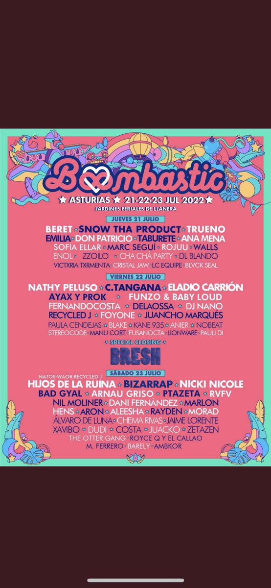 RaquelGonzaalez's tweet photo. Vendo entrada general del BOOMBASTIC + Zona de descanso https://t.co/gAlVnzupX7