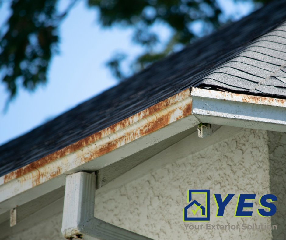 YESContracting's tweet photo. These gutters have seen better days! It's time for an upgrade! 

We are Your Exterior Solution!

Visit our website or give us a call to schedule a free estimate!

📞 423-764-8276

💻 https://t.co/LieOA4nsY2 https://t.co/Xrud5OArqd