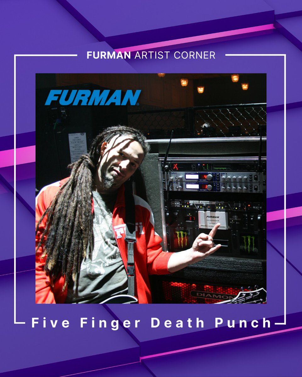Nice_Furman's tweet photo. When it comes to delivering the articulation that is the Death Punch #Sound and putting on an Amazing Live show, guitarist @ZoltanBathory from band @FFDP relies on and trusts #FurmanPower to keep the power steady + clean.

View @FFDP’s show schedule: https://t.co/Jxj8i5tPcb https://t.co/eQAnzmNuKX
