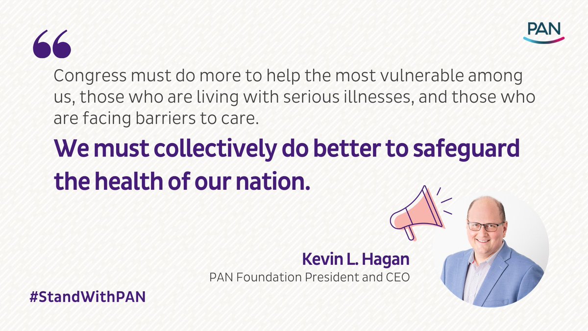 PAN_Foundation's tweet photo. .@KLHAGAN said it perfectly. As Congress considers a new reconciliation package, they MUST include an annual cap and smoothing measure to protect vulnerable patients. Letโs #PassTheCap @SenatorCardin @SenSherrodBrown @RepSchrader @RepCardenas https://t.co/kWjaG70ZUO
