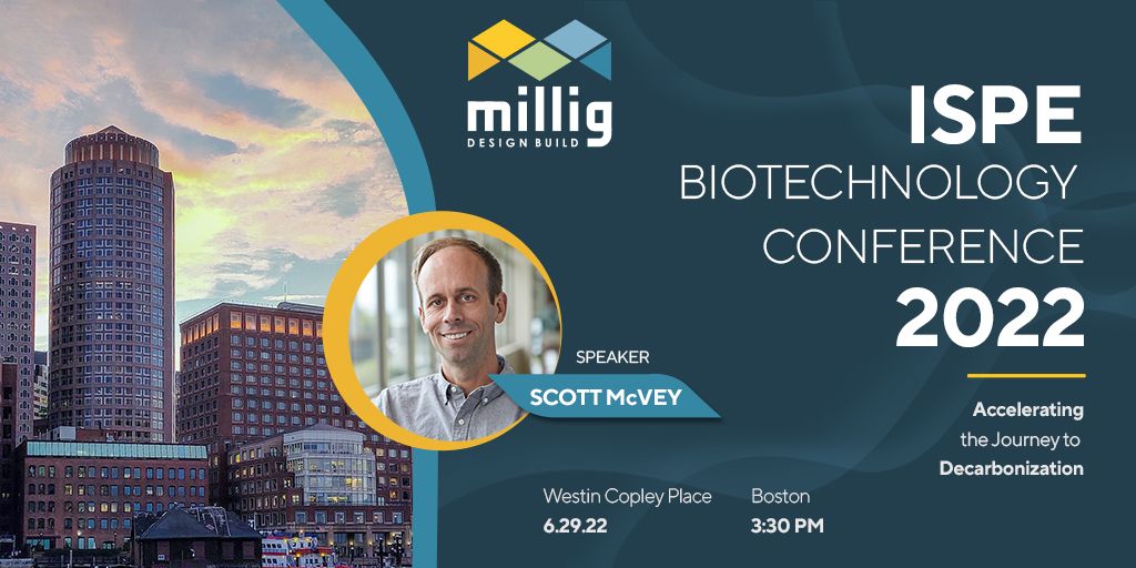 MilligDB's tweet photo. Wheels up and headed to #Boston! The Millig team is looking forward to meeting everyone at the #ISPEBio Conference this week to discuss #pharma #decarbonization. https://t.co/e6r35ezu8t