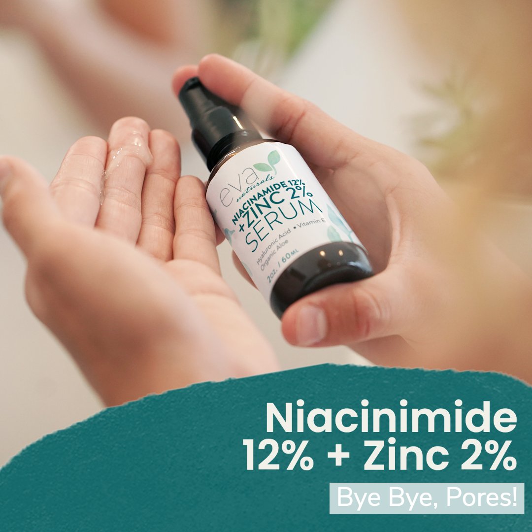 evanaturals_'s tweet photo. GASP.
Is that a large pore?! You hate to see ‘em, but don’t fret. Eva Naturals' Niacinamide + Zinc can take care of that. Niacinamide by itself can work wonders to balance skin. But we wanted to give you more. That’s why we blended your Niacinamide with other amazing ingredients! https://t.co/4J4sv8bjoN