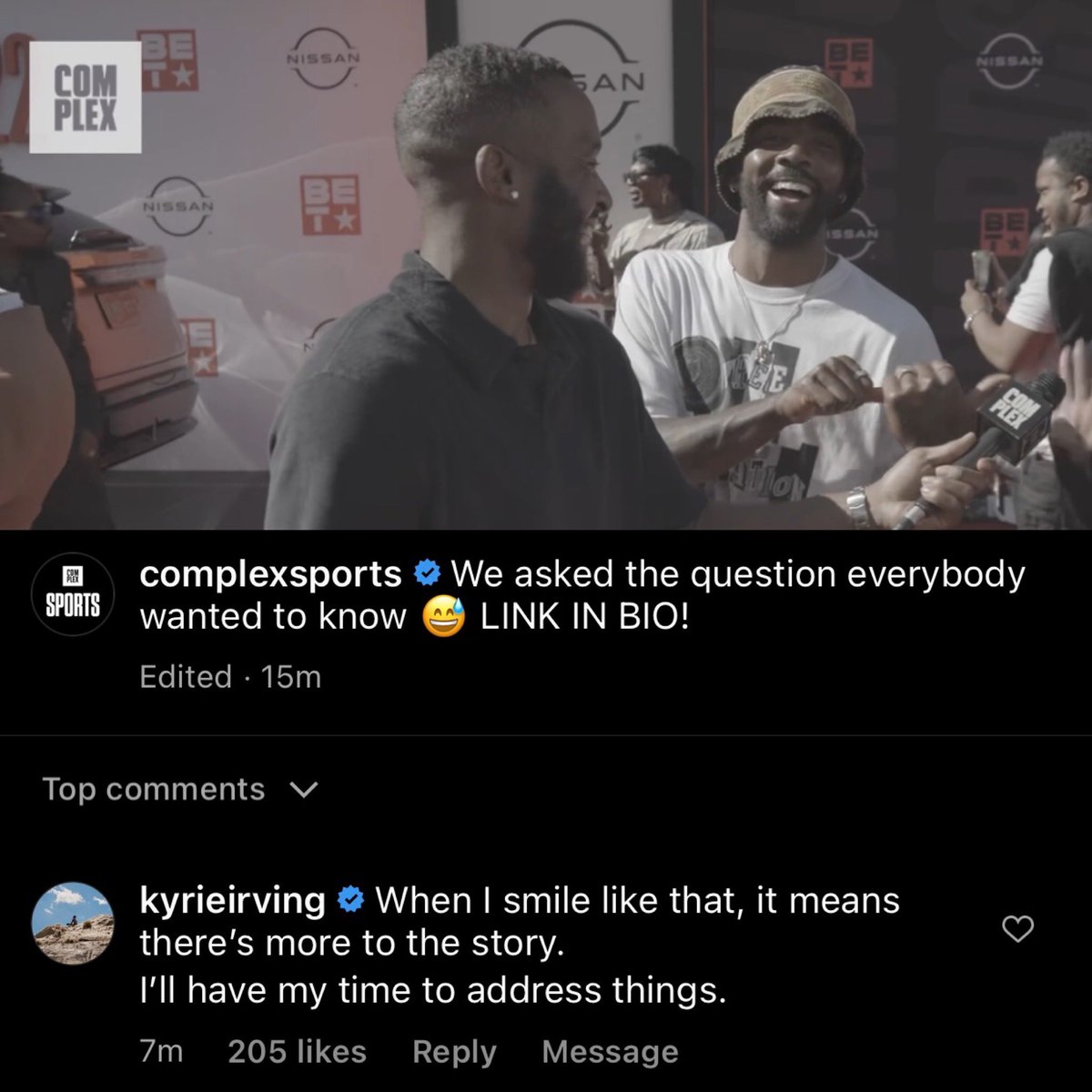 ComplexSports's tweet photo. Kyrie speaks out: https://t.co/u0UmeeRPuE