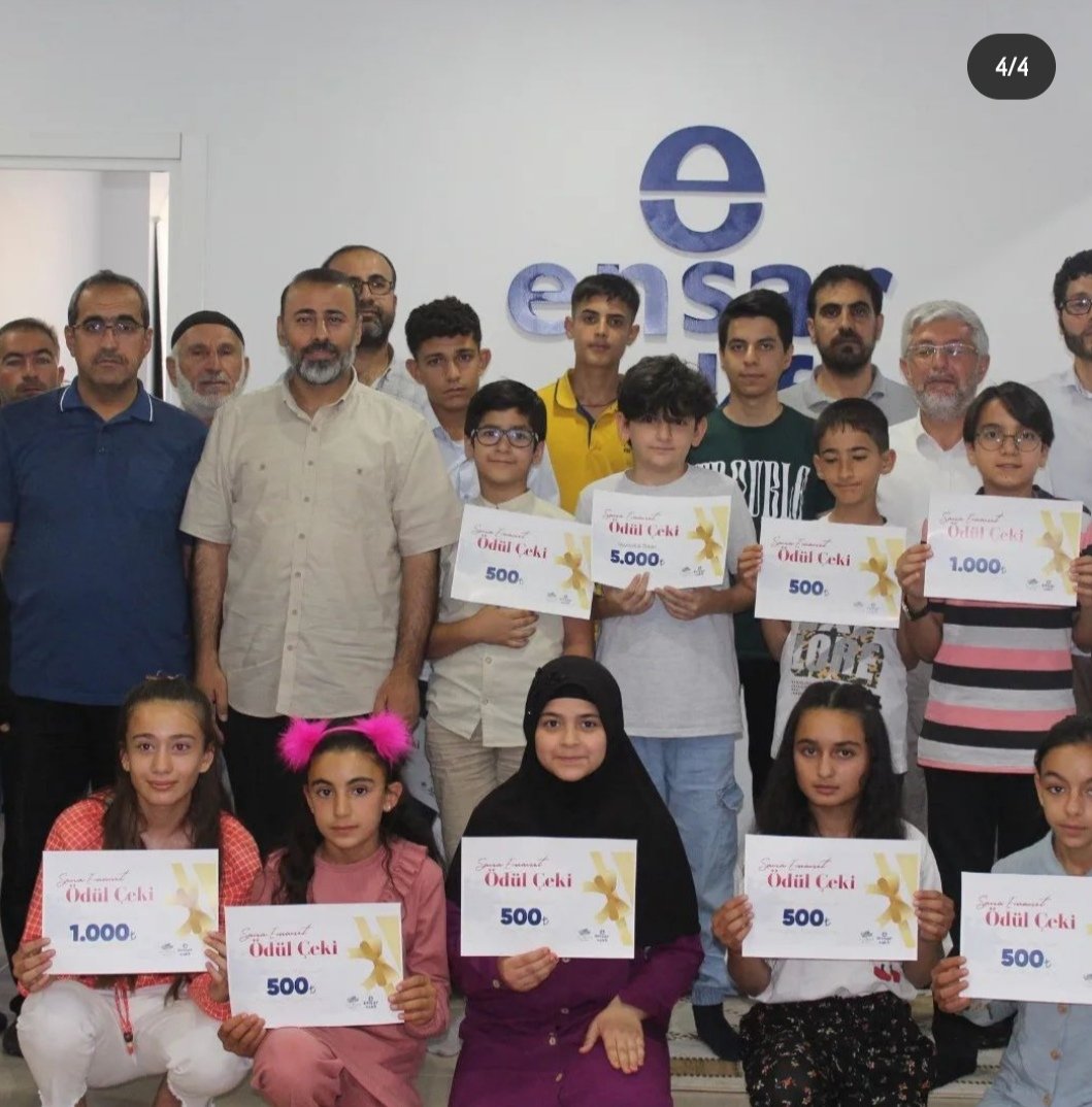 IlkDadas's tweet photo. Ensar vakfının düzenlediği yarışmada Türkiye derecesi yapan öğrencilerimizi kutlarız.😇
@EnsarVakfi @hazrokymkm @salihsakmia @ugurdoganer01 @MustafaaGuvenn @HazroMem @Diyarbakirmem https://t.co/m7K5lVgk0h