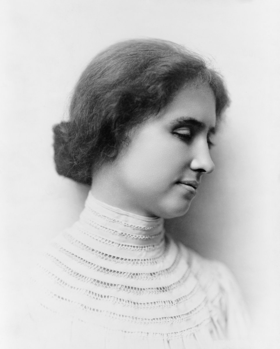 Today, June 27, is the anniversary of Helen Keller's birthday and the beginning of DeafBlind Awareness Week! Happy birthday Helen! #HelenKeller #DeafBlind #DeafBlindAwareness #DeafBlindAwarenessWeek