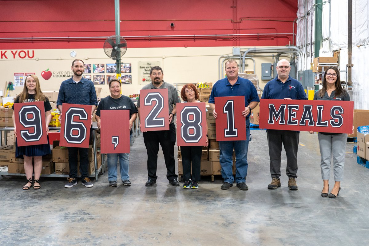 This year 96,281 meals were donated to <a href="/RiverBendFood/">River Bend Foodbank</a> during the 2022 Stamp Out Hunger food drive! 
A special shout out to our union friends at the <a href="/NALC_National/">Letter Carriers</a>  , for leading the charge!