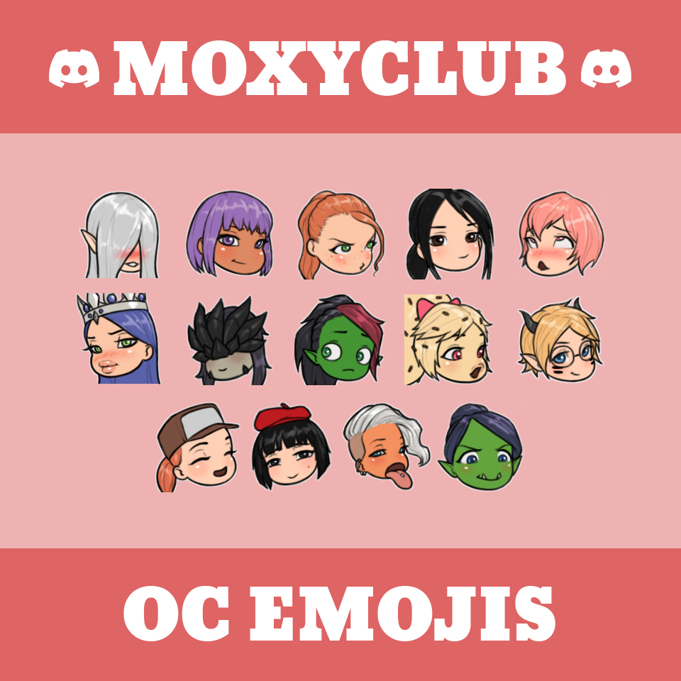 MoxyDoxyArt's tweet photo. First of the OC Emojis. If I forgot to tag you here, lmk in the comments!

@thevilllana 
@GabrielKelly123 
@Nantangitan 
@CowGob 
@Drithzone 
@arrow_4o4
@BakaUbu_
@gorakna https://t.co/tEdL5YGNmd