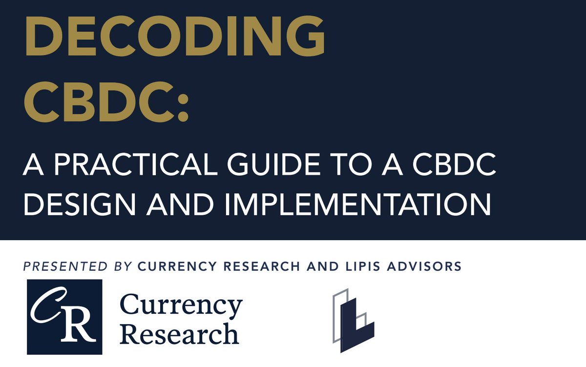 "Decoding #CBDC: A Practical Guide to CBDC Design &amp; Implementation"

Thanks to Lipis Advisors &amp; <a href="/CurrencyResearc/">Currency Research</a> for their recently published report analyzing the CBDC landscape featuring <a href="/hedera/">Hedera</a> &amp; other DLTs to better inform central banks.

Find it here➡️hedera.com/press#analyst