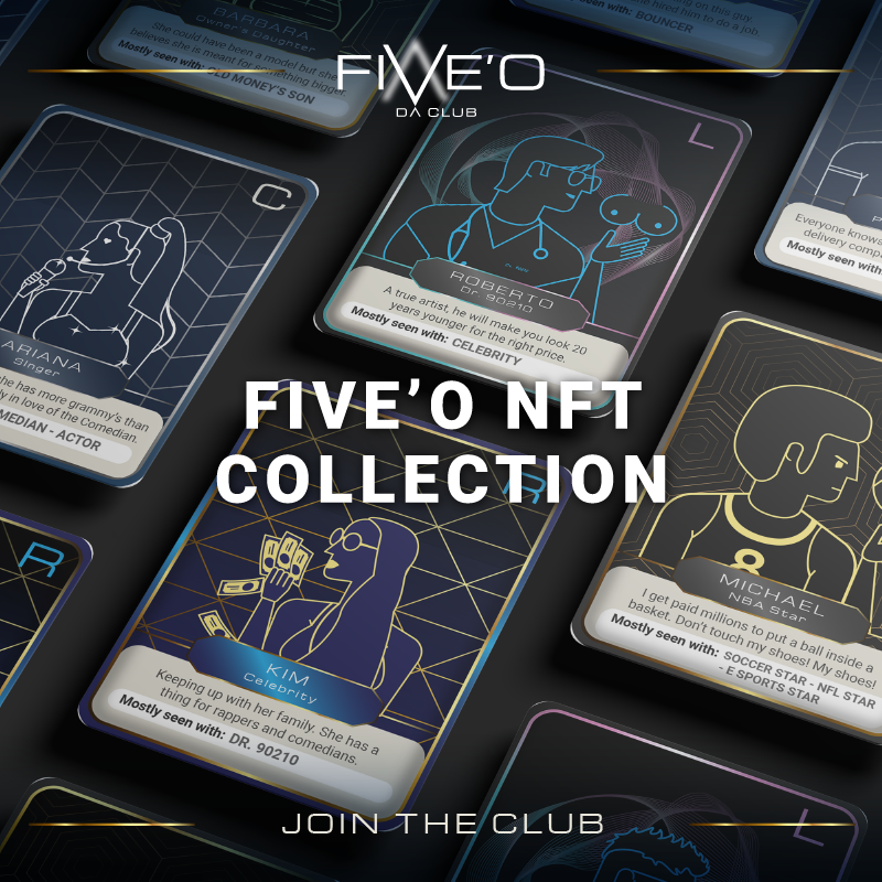 Check the Five'O NFT collection website!
fiveo.ascendnodeclub.money

✅WL giveaway process starts this week!
▶️Stay tuned!

#NFTCommunity #NFT #NFTGiveaway #FiveO #Ascend #NFTNYC2022 $ASND #BAYC #OkayBears $ASND $BTC #NFTNYC