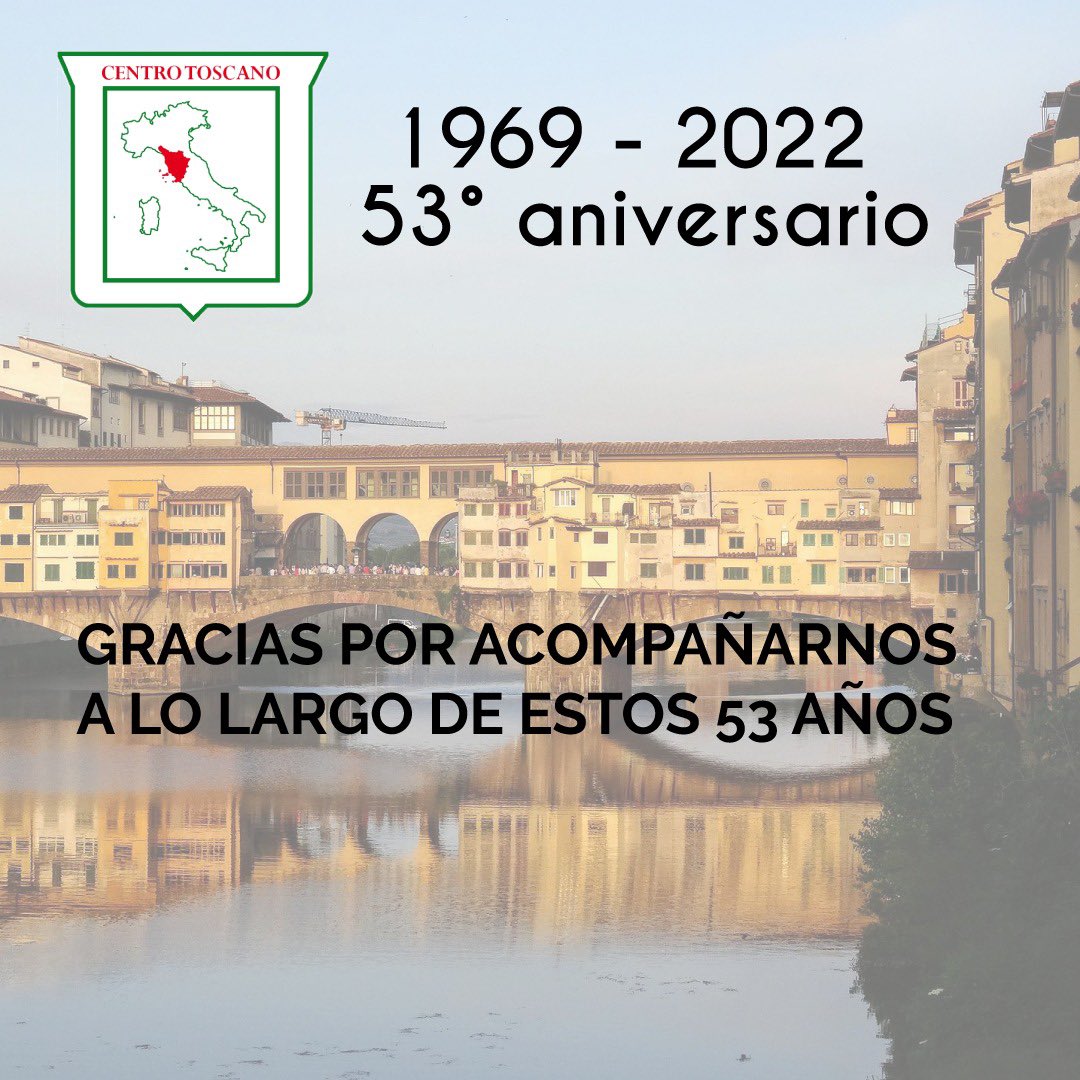 CentroToscano's tweet photo. 🎉A todos aquellos que, a lo largo de estos 53 años, pasaron por nuestra asociación y dejaron su huella, a los que ya no están, a todos los que día a día nos acompañan en este camino y nos enriquecen, les queremos decir GRACIAS por estos años juntos...🥂 y por muchos más! 🇮🇹🇦🇷 https://t.co/eb0zwg4gdz