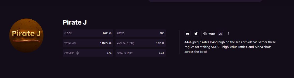 Pirate J | Sold Out | Staking Live tweet media