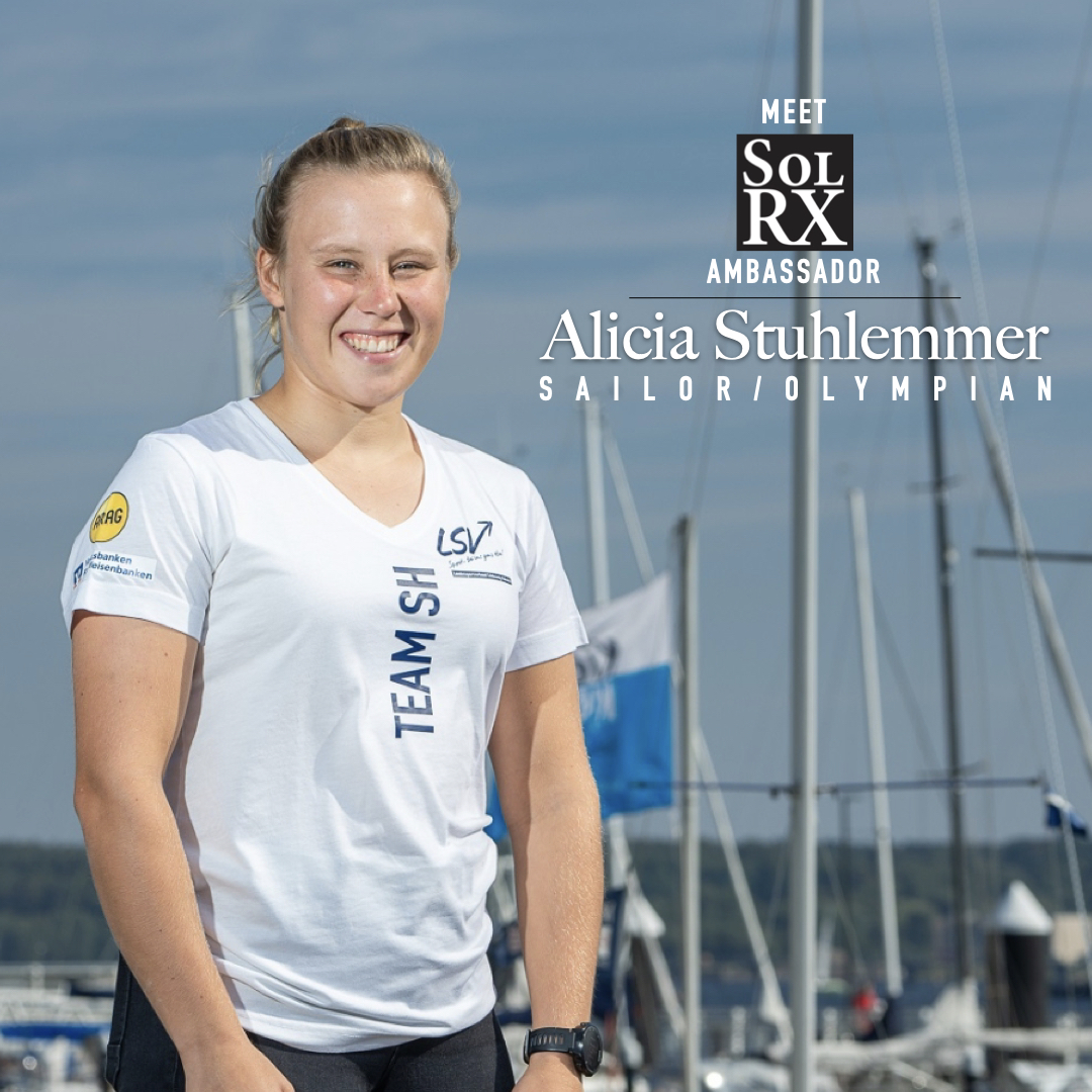 SolRxGlobal's tweet photo. Meet SolRX Ambassador, Sailor, and Olympic Medalist, Alicia Stuhlemmer. #sailing #olympics #solrx https://t.co/X2gIC6ZXuV https://t.co/bOHVni8xwj https://t.co/S4i7hmJXmI