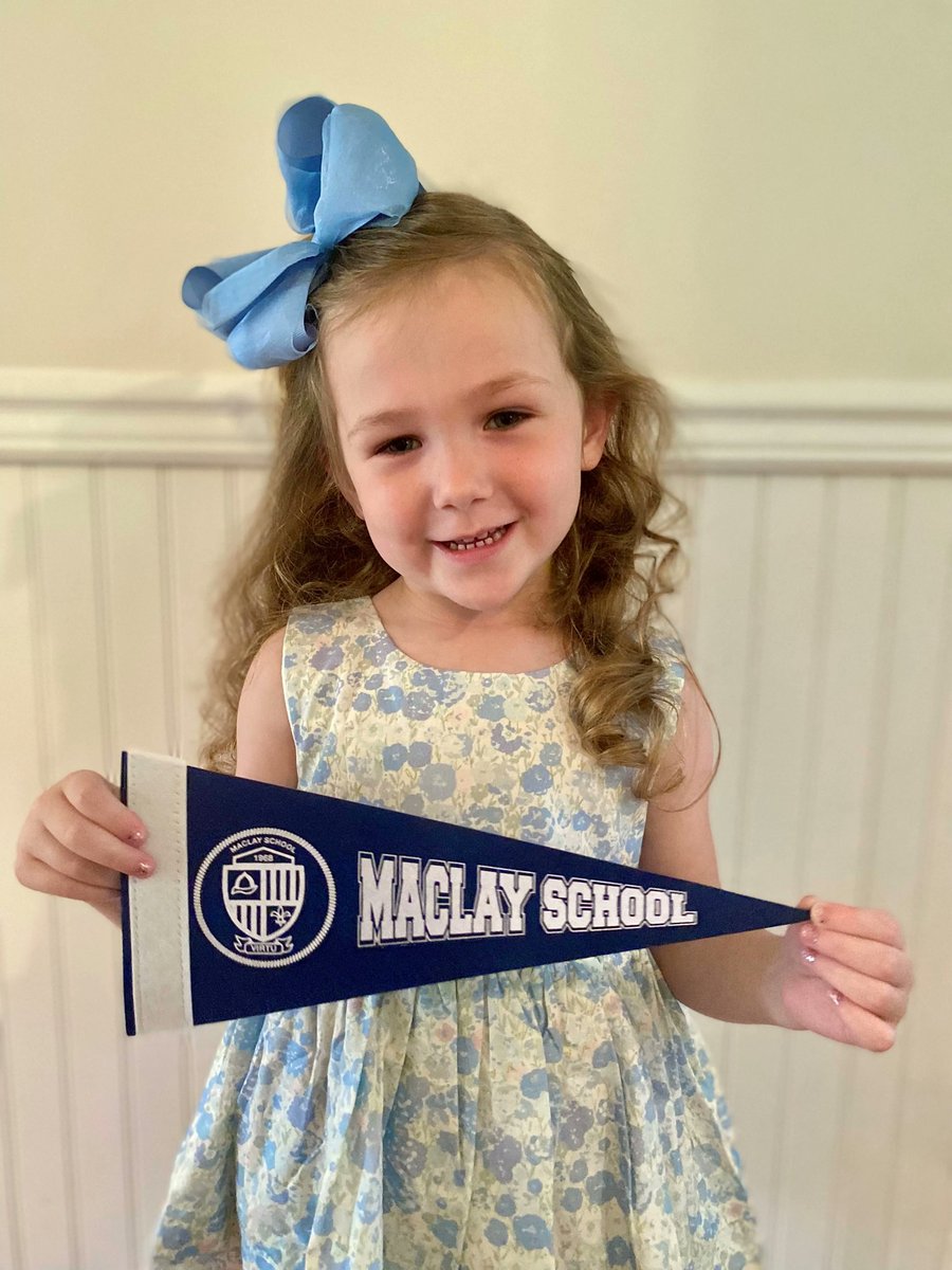 Maclayschool's tweet photo. Everly is so excited to start Maclay this fall in Pre-K4 class. We are looking forward to the fun times and know that her mom and dad will love having her on campus with them as well!
#marauderwelcome #marauderwelcome2022 #maclayPrek #minimarauder #maclayfacultykids https://t.co/ozcfE4VsoW