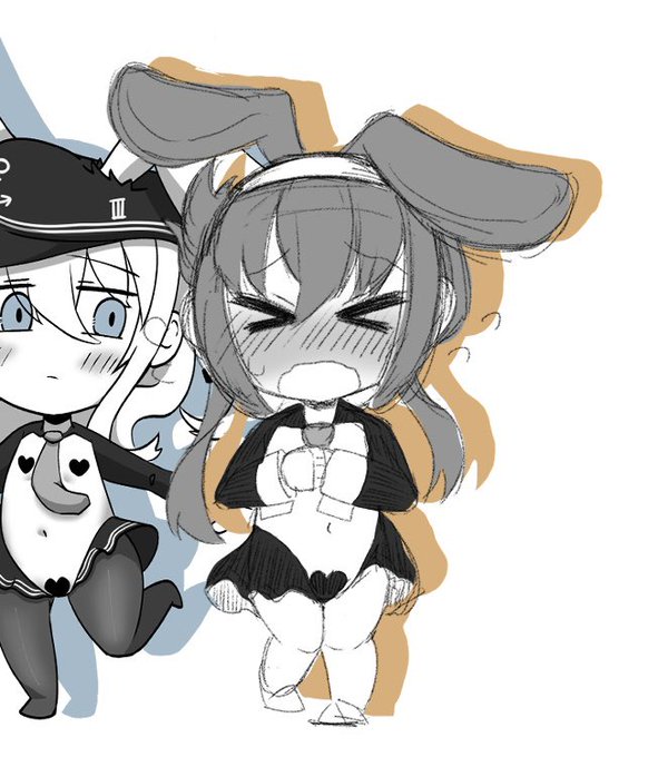 寝る前に逆バニー電ちゃんのラフを描くなどしていた。
(清書するかは未定) 