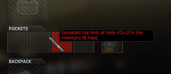 We cant bring in XTGs either