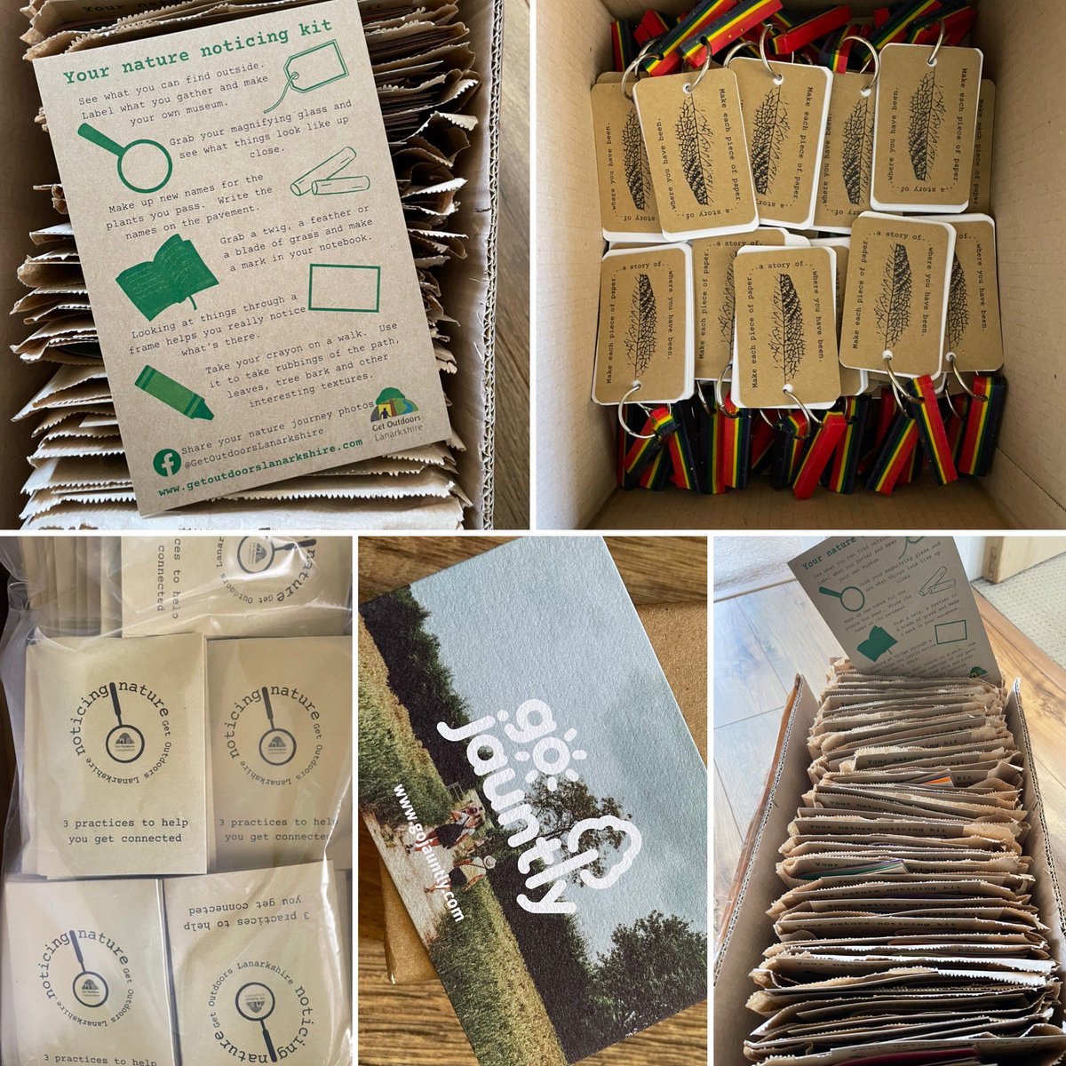 That’s the prep just about finished! Nature noticing kits are go! #naturenoticer #natureconnection