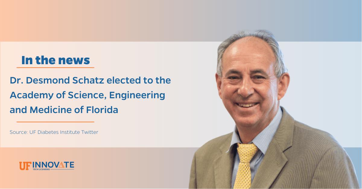 A huge congratulations to Dr. Desmond Schatz who was elected to the Academy of Science, Engineering and Medicine of Florida for his works to identify patients at-risk for T1D and the factors that occur before onset, as well as developing therapies to prevent and delay diabetes!