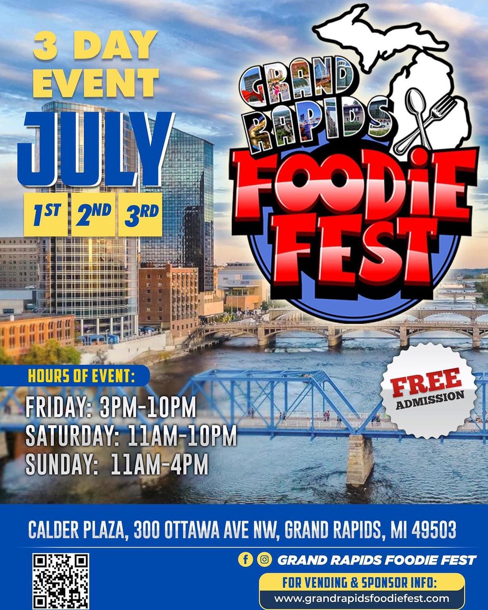 StricklyForTheP's tweet photo. We would love to invite members of the press to join us in coverage of the 1st Annual Grand Rapids Foodie Fest https://t.co/YKcfHCCG6F