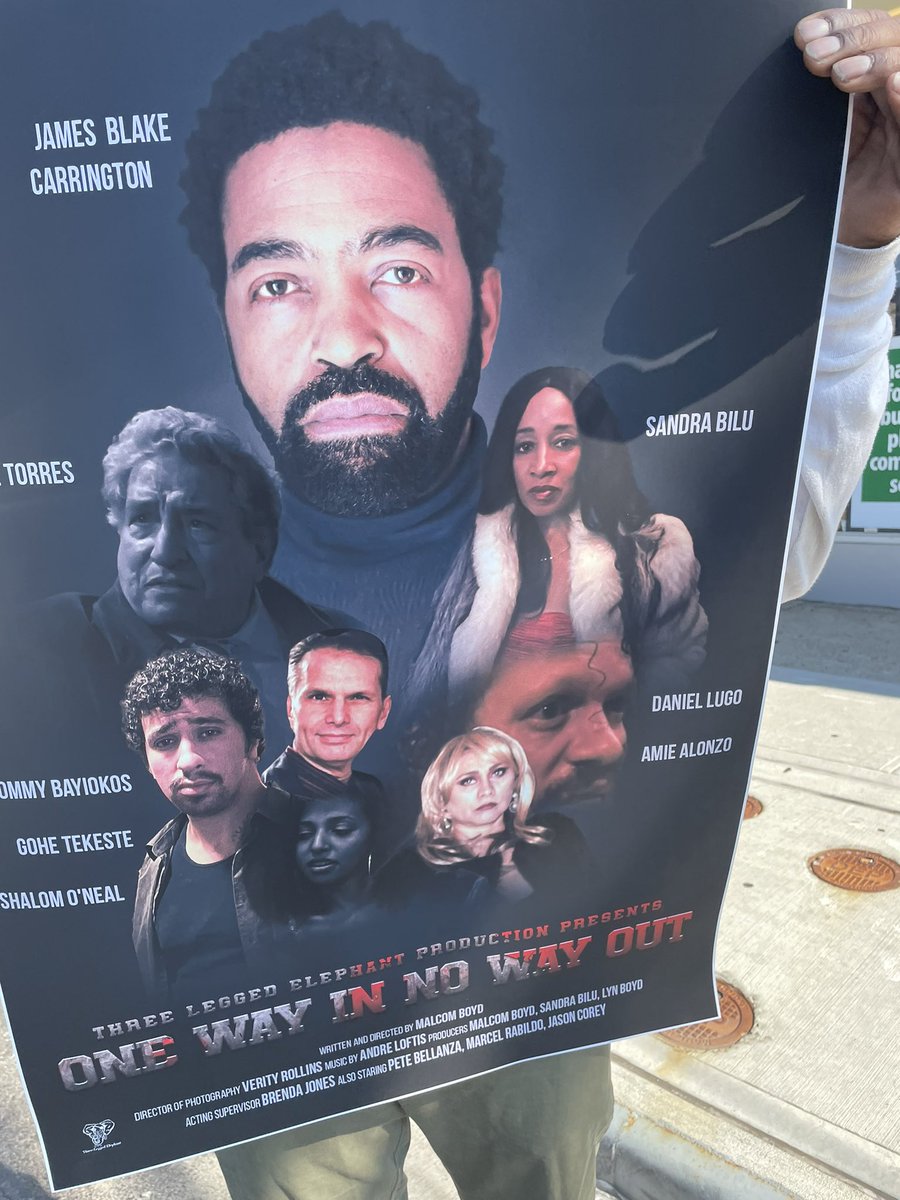 TommyBayiokos's tweet photo. Posters anyone? ….I’m proud of our cast ensemble in “One Way In, No Way Out”……#OneWayInNoWayOut…🎬🙏🥁 #Film #FromBookToFilm @PageSix #NYTimes @Backstage https://t.co/oA2bumrXnV