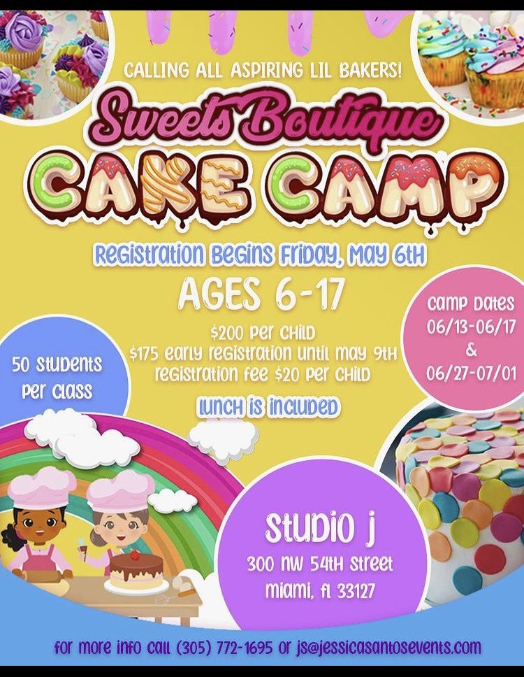 Perfectioni5t's tweet photo. #SudioJ #JessicaSantosEvents All Summer yall in #Miami for the #Summer get rid of the kids or even come learn how to Bake, Cake Up &amp; Trap https://t.co/7Q0DGRRPcN