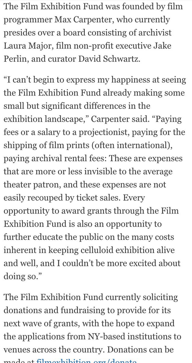 tweetemulsion's tweet photo. So happy to have this incredible coverage from IndieWire!

We want to continue to be as communicative as possible with you about the sort of targeted support that will help bolster film exhibition everywhere. Projectionists, shipping, and rentals are vital to this ecosystem. https://t.co/mKjvELGMey