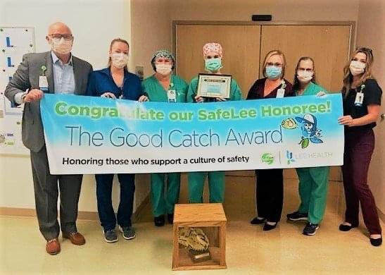 The Safety Coach program at HealthPark Medical Center honored Kaleigh Keller, RN, with the Good Catch Award for June 2022. The award recognizes Lee Health employees who have taken steps to prevent a patient-related safety incident.

Congratulations, Kaleigh!

#LeeHealthStrong