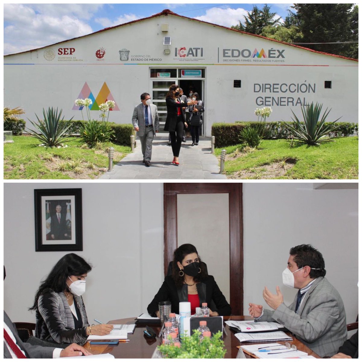 MaribelGongoraE's tweet photo. En cumplimiento a las instrucciones del Gobernador @alfredodelmazo de capacitar a las y los mexiquenses para fortalecer su economía; en reunión con el DG del @ICATIedomex_, @JaimeRebolloH, se acordó impulsar un plan de trabajo en beneficio de las 46 #EDAYOS y 17 #UCES. https://t.co/qSV8fSw6XN