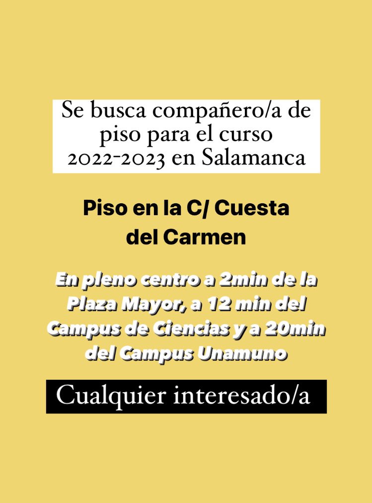 carmeenn7's tweet photo. #pisosalamanca https://t.co/OhGkvdEPeW