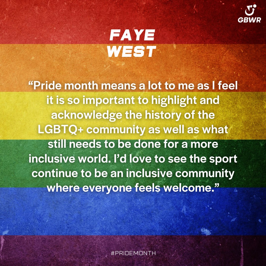 We spoke to @fayewestsport about what pride month means, and the importance of inclusivity in wheelchair rugby 🏳️‍🌈

#PrideMonth #TakePride #FayeWest