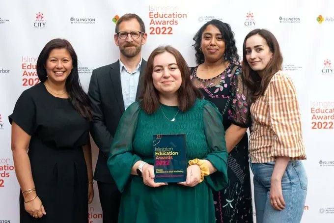 Islington Community of Schools (@icos_islington) on Twitter photo The Edventure Collaborative Team π the winners of Excellence in Staff Wellbeing ππ»
Their award was presented by surprise presenters π the children from <a href="/TufnellS/">Tufnell Park Primary School</a> who were picked from the audience to present on behalf of Denise Welch, who was sadly unable to attend β€οΈ The Edventure Collaborative Team π the winners of Excellence in Staff Wellbeing ππ»
Their award was presented by surprise presenters π the children from <a href="/TufnellS/">Tufnell Park Primary School</a> who were picked from the audience to present on behalf of Denise Welch, who was sadly unable to attend β€οΈ