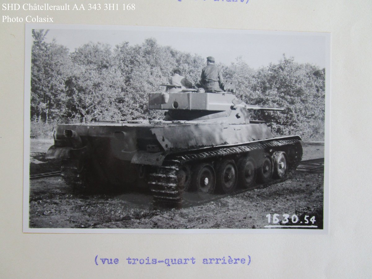 Colasix's tweet photo. L'AMX-50 avec la TO 90.930 en 1954.
La tourelle était destinée au B-C 25t. https://t.co/pwr17RZzSw