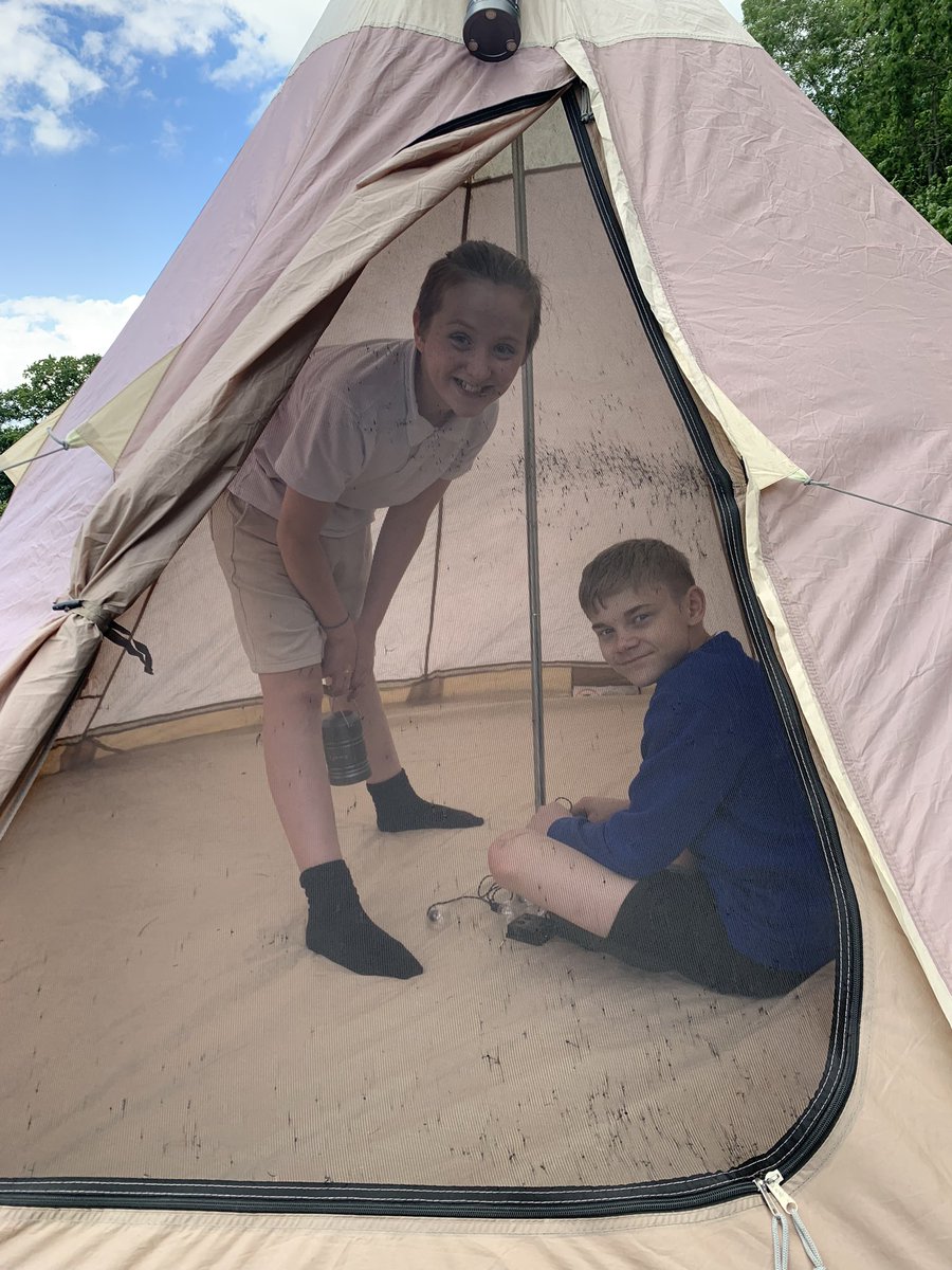 gilwern_school's tweet photo. #GilwernYear6 went on an outback adventure today to launch #Australiaweek 🇦🇺 We created survival guides, set up camp @MonmouthshireCC @Mon_Adventure @Mon_Active and designed and made natural shelters @ForestSchoolsUK #gilwernaroundtheworld #ethicalinformedcitizens #humanities https://t.co/44Fwkj8IGp