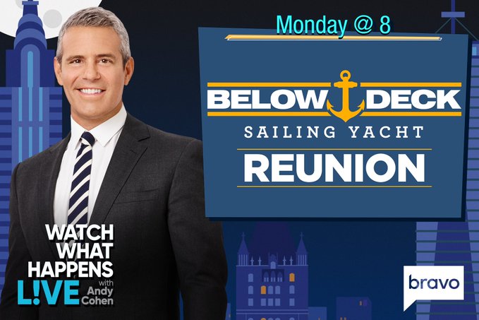 TVTango's tweet photo. 🌟Watch tonight @Bravotv 8pm Season 3 Reunion #BelowDeckSailingYacht #BelowDeckSailing @BelowDeckSailng w/ @Andy #GlennShephard @daisykelliher87 #ColinMacRae #GaryKing #MarcosSpaziani @SailingGabriela #ScarlettBentley  
#KelsieGoglia #TomPearson About https://t.co/tItJoFNvGA https://t.co/sSTxOSEqil