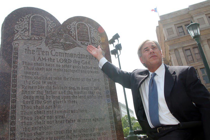 GregAbbott_TX's tweet photo. 17 years ago, the U.S. Supreme Court issued its decision in the case I argued defending the Ten Commandments display on the Texas Capitol Grounds.

We WON!

That monument still stands today. https://t.co/XRnSiqRRkt