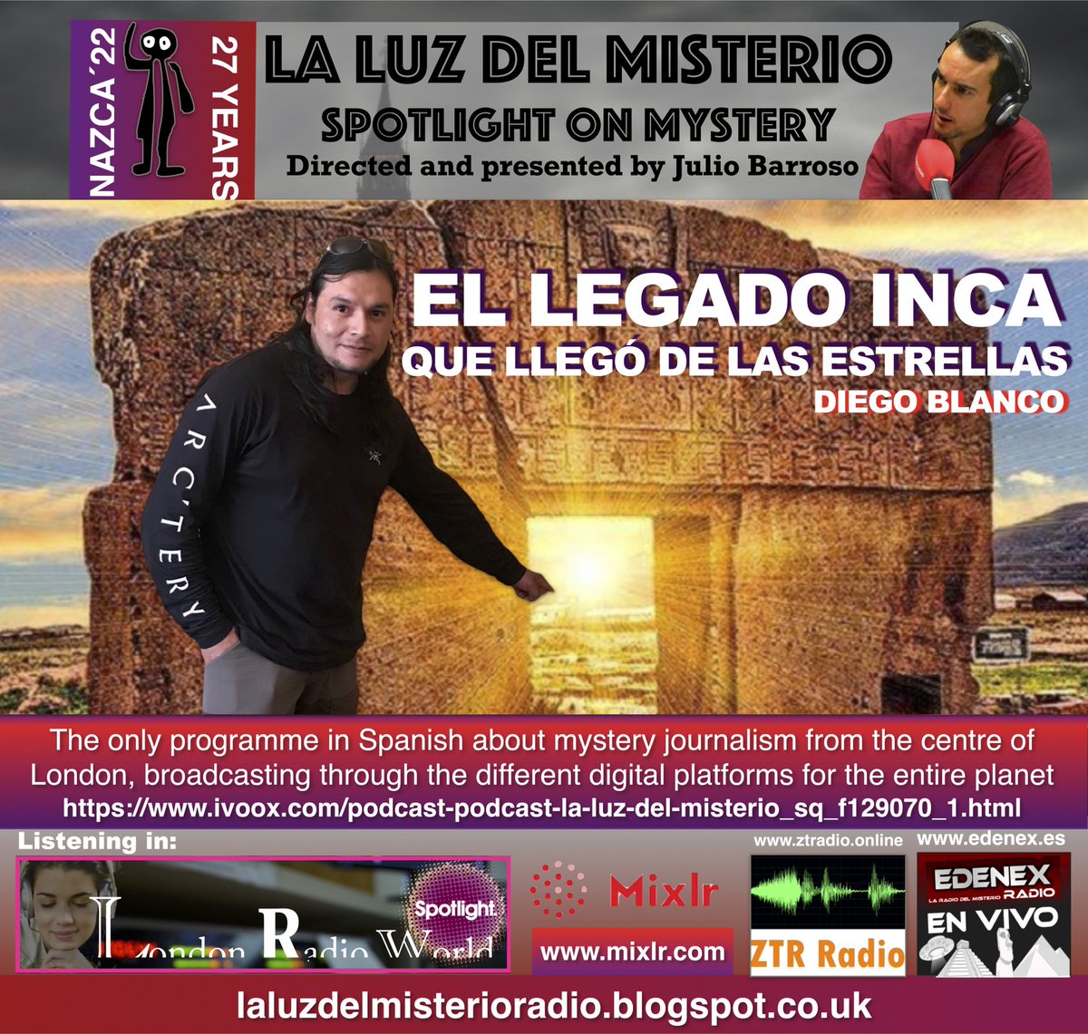 JULIOMBARROSO's tweet photo. From London
https://t.co/4vnBjwtQGT
@diegoblanco #75añosovnis #ellegadoinca
#KennethArnold #diegoblanco #inca #viracocha #BabaVanga https://t.co/1SDEGofwIJ