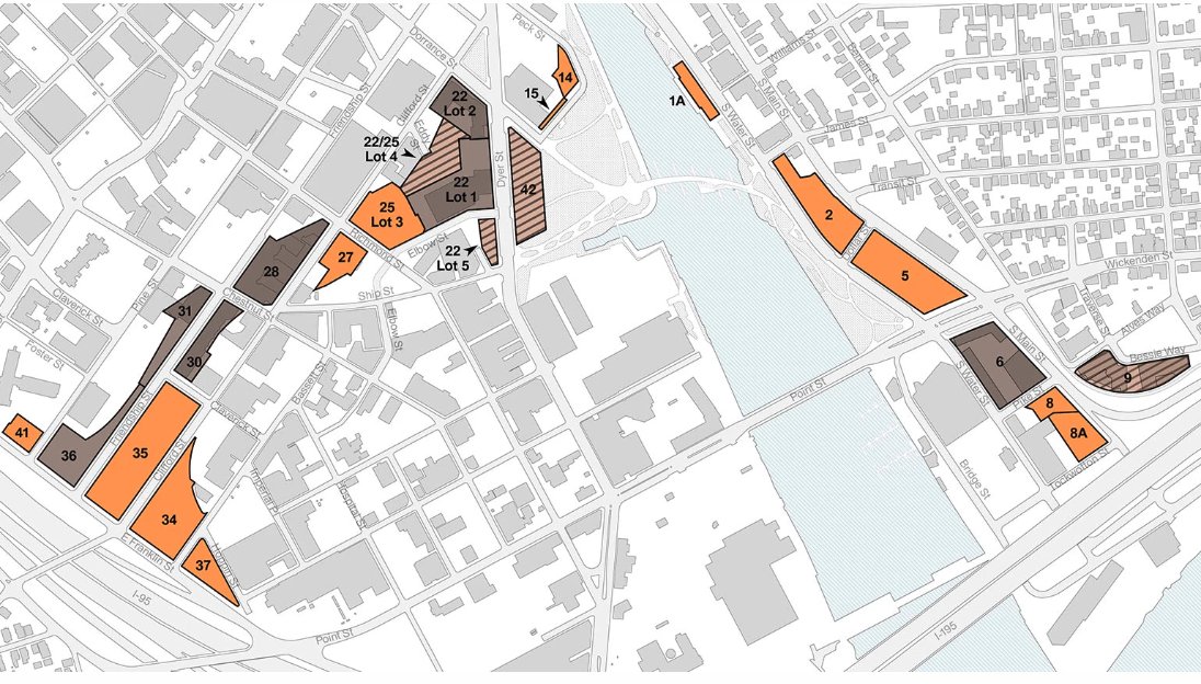 the_transit_guy's tweet photo. [THREAD] Want to see what's possible when you get freeways out of downtown? When Providence relocated its I-195 freeway out of downtown, it freed up 20 acres of downtown development. Let's see what's come from this land that used to be a freeway: (1/10) https://t.co/imEY6QniIt