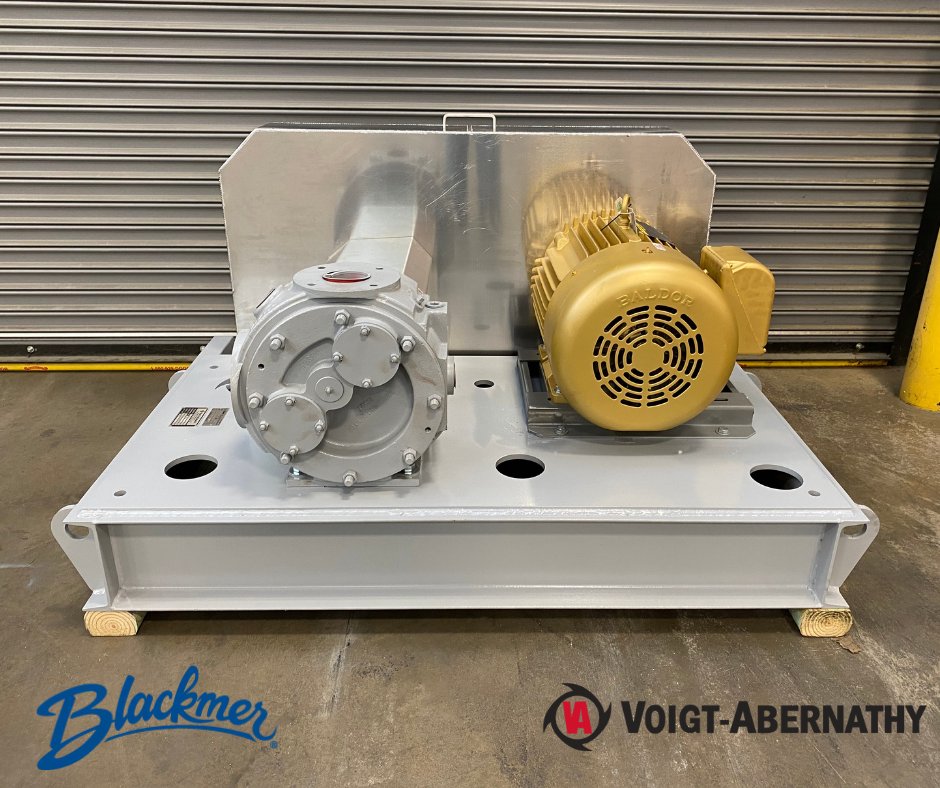 voigtabernathy's tweet photo. Check out this Blackmer Gear “Asphalt” Pump Model V2-133! Our customer needed a pump package in 1 week to replace a competitor’s piece of equipment. VA had the pump & motor in stock, fabricated the baseplate & guard, & made it happen. #blackmergear #blackmer #internalgear #VA https://t.co/ZzgA4TSdU7