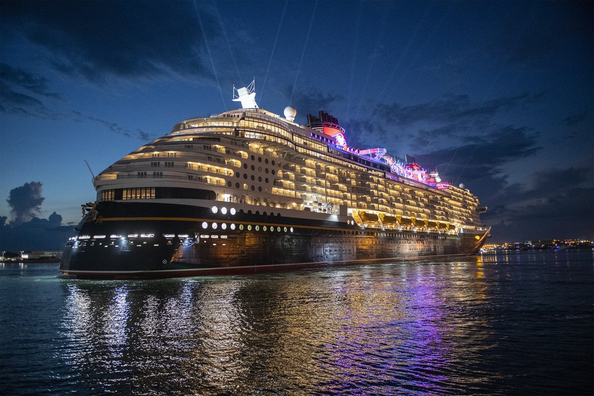 DisneyCruise's tweet image. Only 2 days until the debut and christening of our newest ship, the #DisneyWish! Join us on June 29th at 11:00 AM ET on the Disney Parks Blog as we livestream this enchanting event: di.sn/6002zcVAw #DisneyCruiseLine