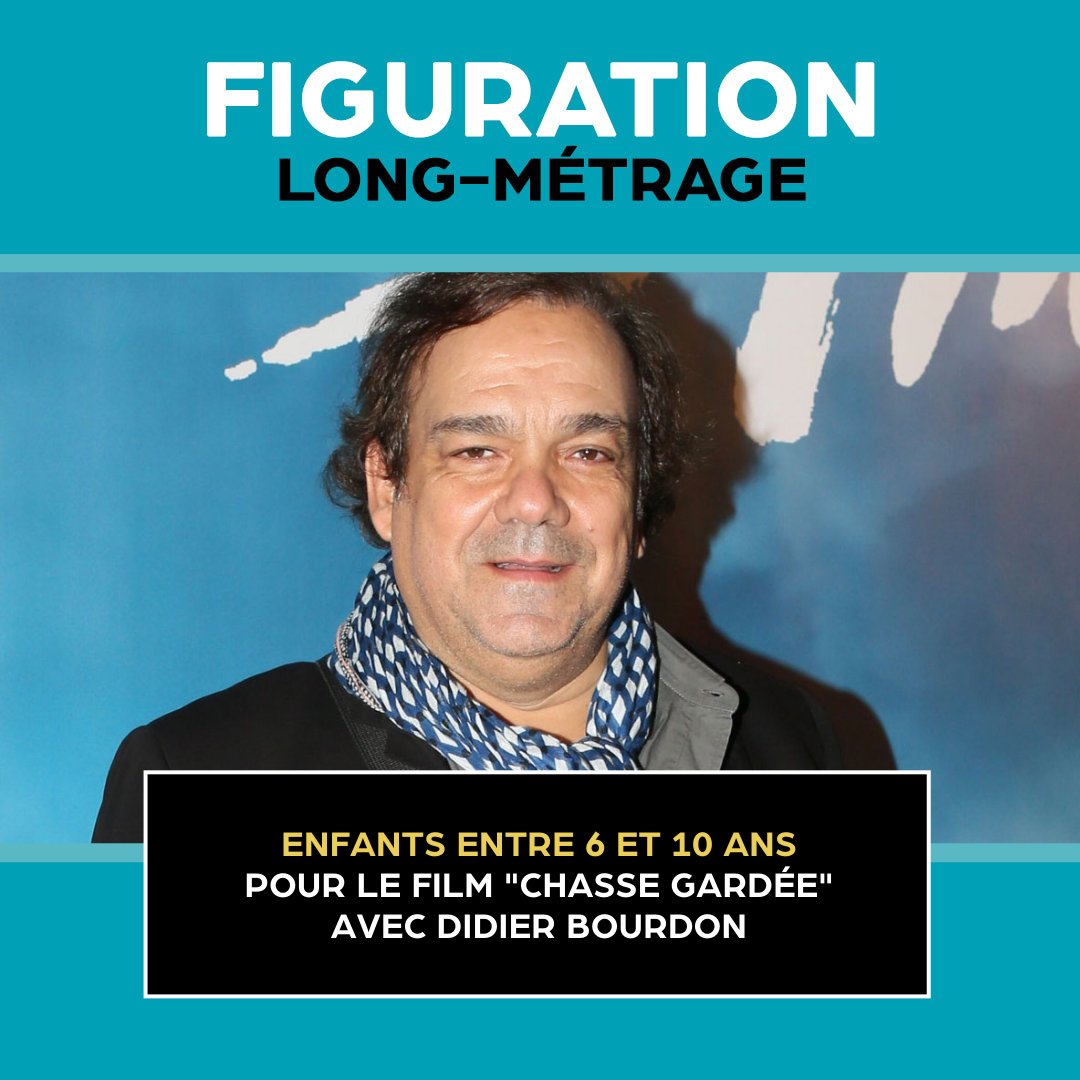 🎬👦👧   Pour le tournage du film "Chasse Gardée" d’Antonin Fourlon avec Didier Bourdon et Thierry Lhermitte, la production recherche des enfants âgés de 6 à 10 ans. ​#castingfrance #castingenfants #didierbourdon
​
​▶️ ​Plus d'infos : bit.ly/3Ad12lb