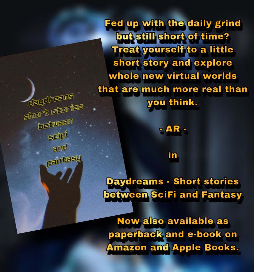 ich_schreiben's tweet image. Now on Amazon: amazon.com/dp/B09ZK13XG1/…
And AppleBooks: books.apple.com/uk/book/daydre…
#scifibookstagram #fantasybookstagram #publishing #selfpublishing #readingtime 
#scifibook #fantasybook #shortstories #shortstory