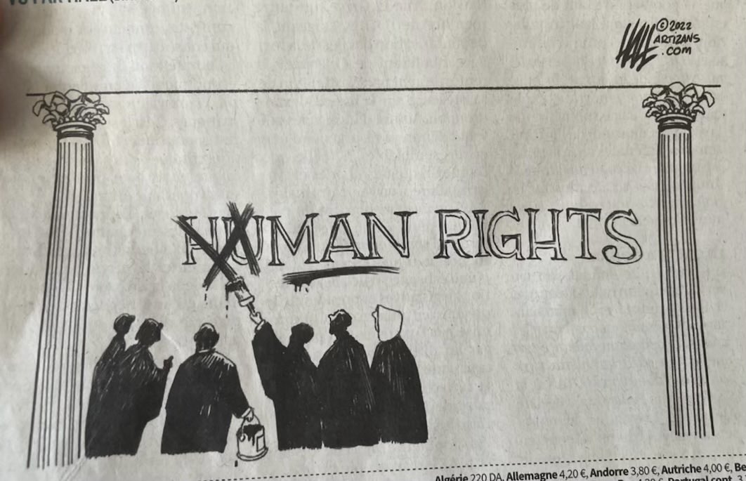 America the world is watching! This from French newspaper Le Monde…