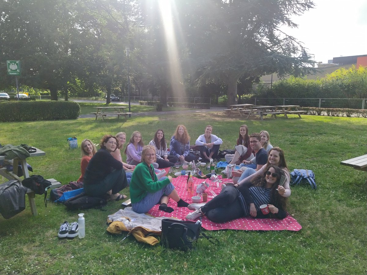 HealthUGent's tweet photo. Ending the academic year with a cosy gathering. #mycolleaguesarebetterthanyours https://t.co/Izfnq7qMcq