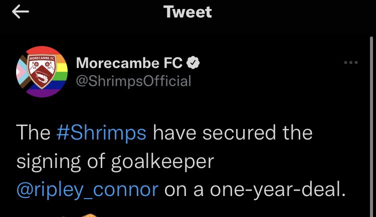 EFL__Centre's tweet photo. Another 👍🏻 #MorecambeFC https://t.co/aWeipi5mUn
