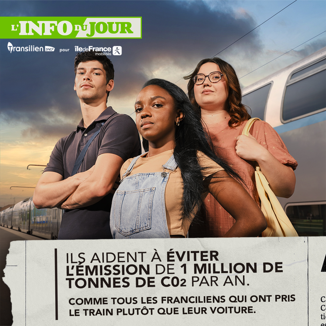 Actu_Transilien's tweet photo. #InfoDuJour 🌍 Le choix de prendre le train pour ses déplacements - travail et loisirs - plutôt que la voiture, contribuent de manière concrète à protéger la planète.

Les voyageurs Franciliens : ces citoyens qui gagnent à être connus 🍃 https://t.co/5uARfUwmzY
- @IDFmobilites https://t.co/ts9TqHOAMx