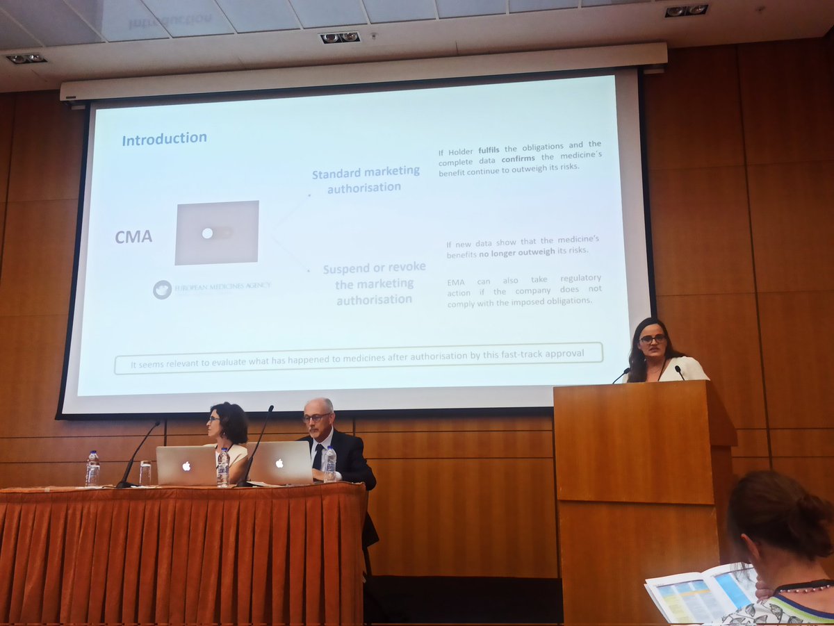 PenataroSaez's tweet photo. Congratulations to Dr Lucía Arellano @lulaare from the Clinical Pharmacology Department @hospitalclinic for her awesome talk on condicional marketing authorizations in Europe! @EACPT #EACPT2022 https://t.co/mJddIFFWNF