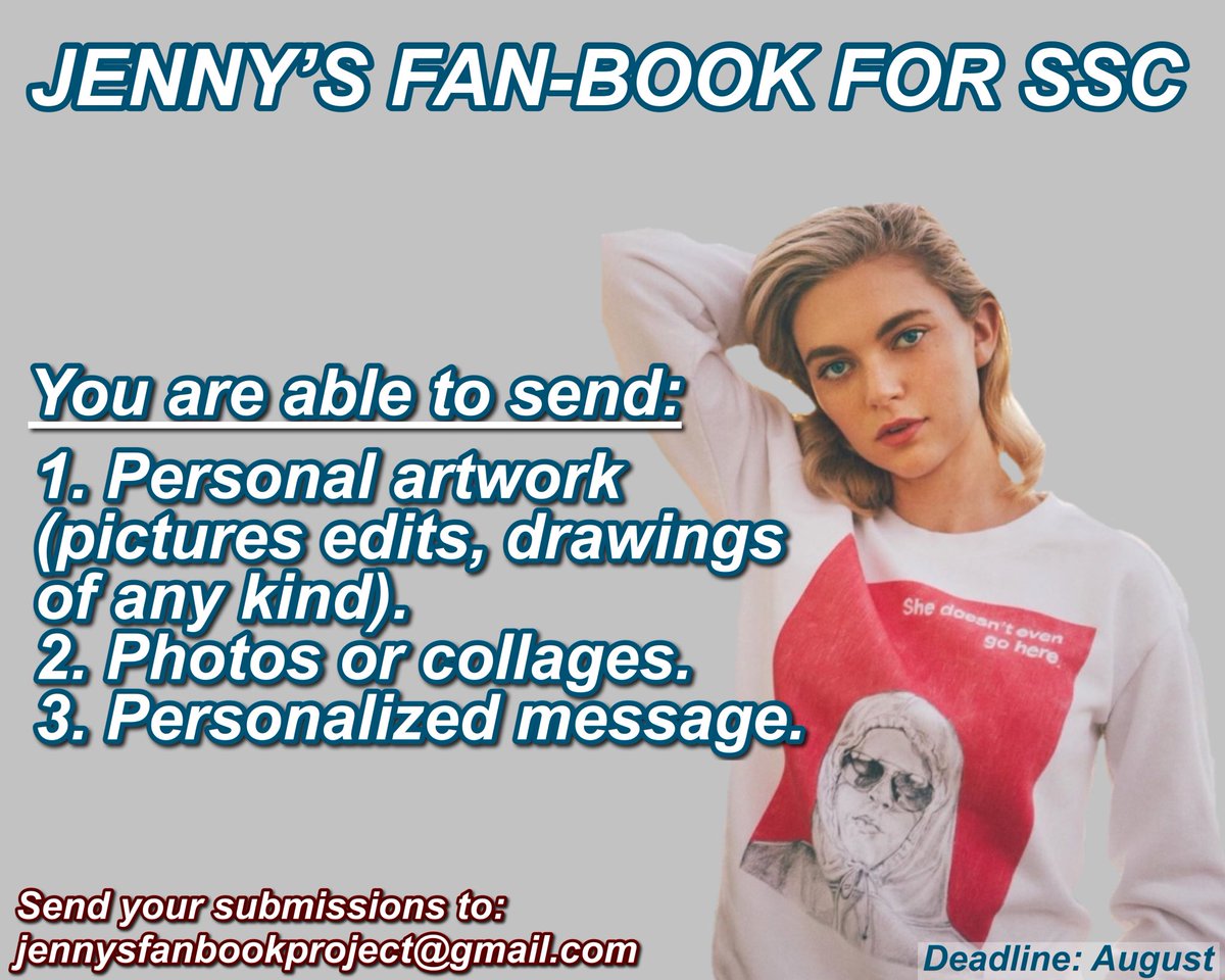forjennyboyd's tweet photo. happy monday!! don't forget to send your messages for the fanbook! it's going to be hand delivered to her in December so make sure you send in something sweet 💗 e-mail: jennysfanbookproject@gmail.com. deadline: august. #SaveLegacies #Legacies https://t.co/6w1i6XXFRe